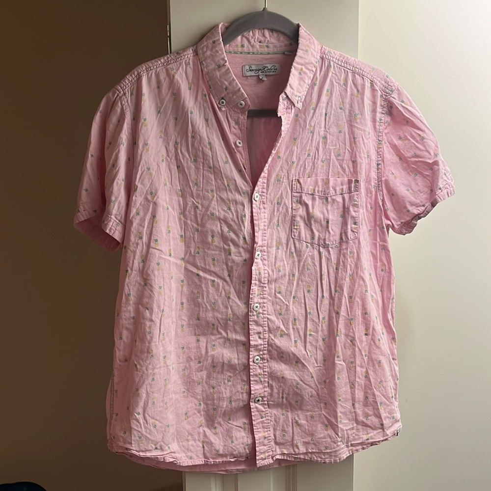 Pineapple button up shirt